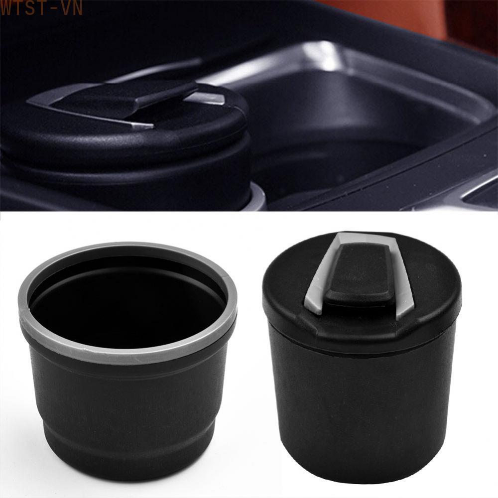 Car Ashtray LED Light Cigar Ash Tray Container Ash Cup Holder Tool Black