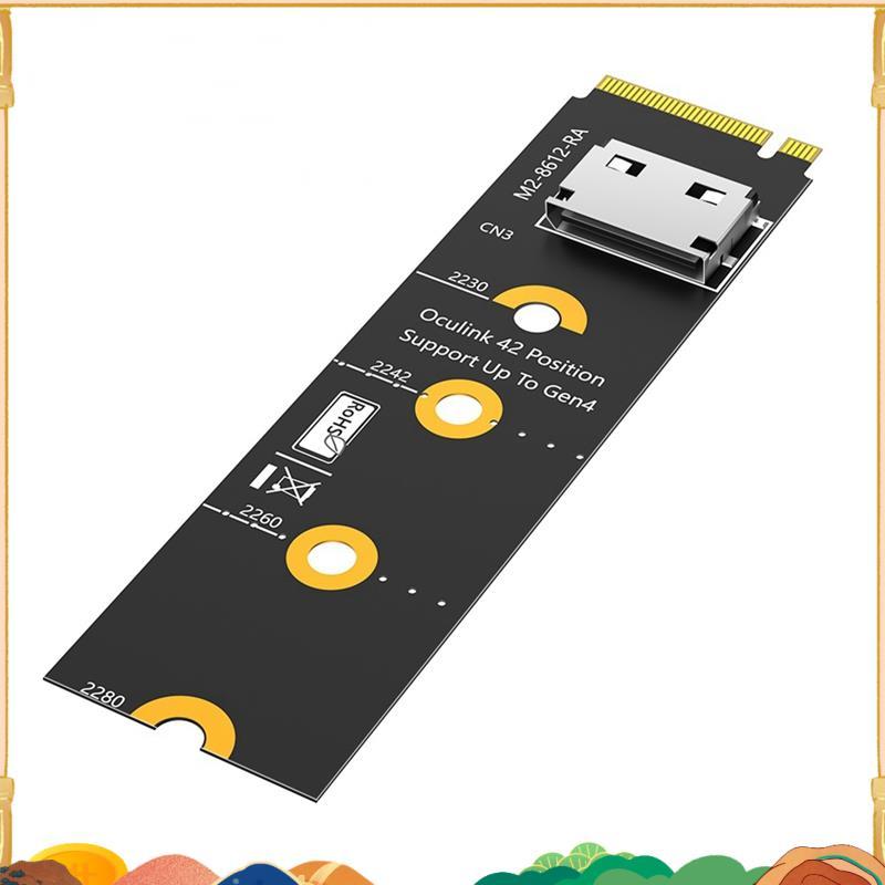 M.2 NVMe to Oculink EGPU Riser Card NVMe Key M to SFF-8611 / 8612 Adapter, PCI-E 4.0 X4 sang OcuLink