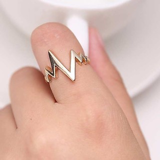 [ Phụ Kiện Thời Trang ] Nhẫn Nhịp Tim 3 màu