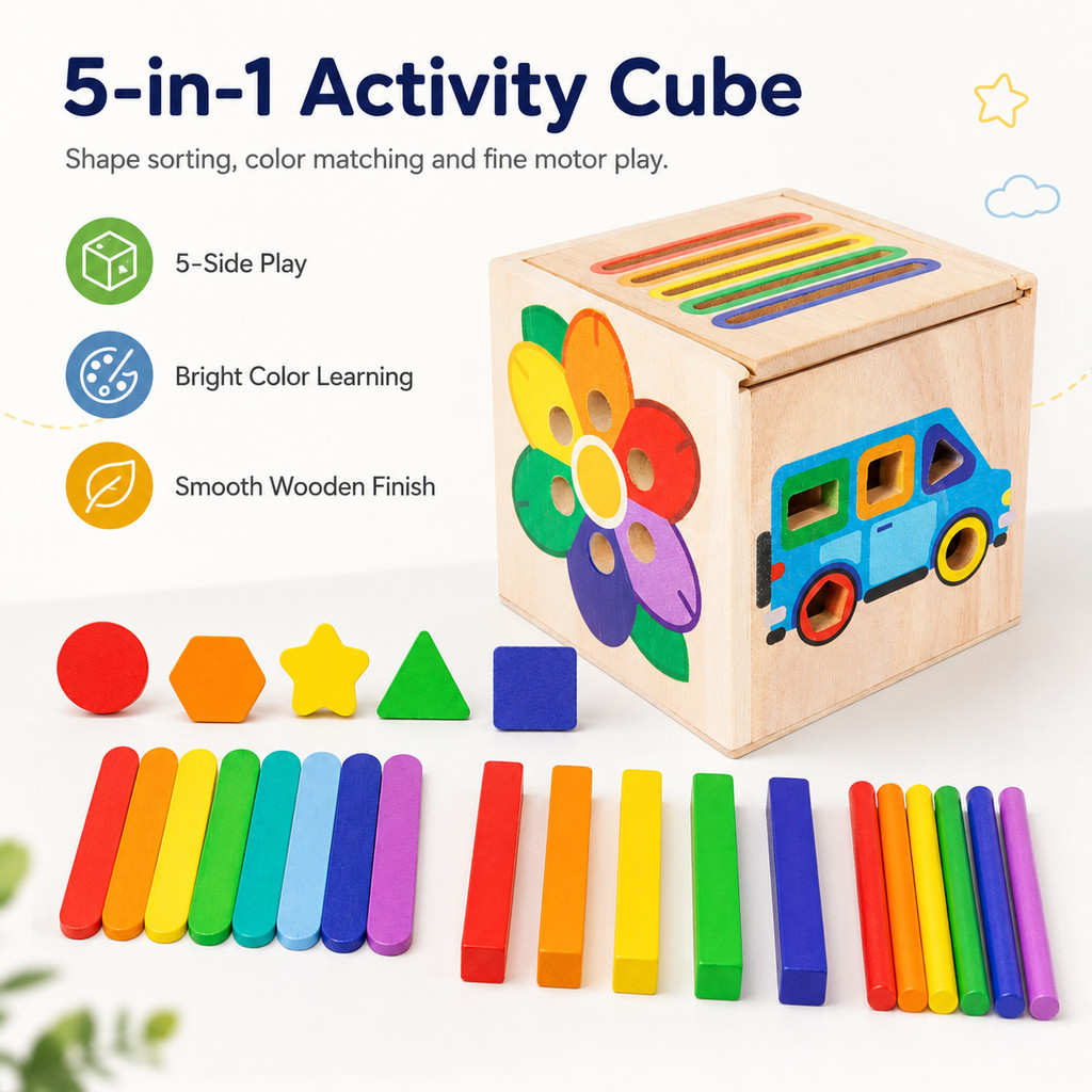 Kindergarten educational toys shape matching cognitive sorting box wooden early education toys for 0