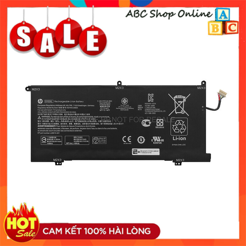 Pin HP Chromebook X360 14 G1 HSTNN-DB8X L29913-221 SY03XL