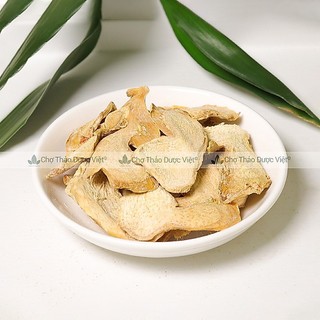 Gừng khô thái lát 100g, can khương, cay, thơm, làm trà gừng, xông hơi, tốt cho sức khỏe