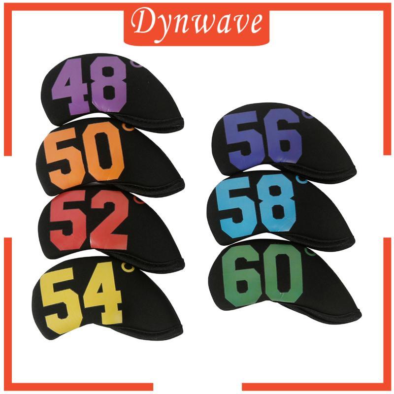 7x Golf Iron Headcover Set Golf Club Head Covers Protection Golf Wedge Iron