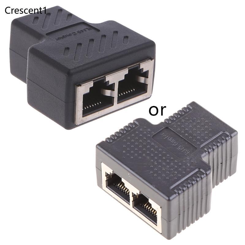 Bộ ghép nối cáp CRE Speed Rj45 Bộ chia Ethernet 1 đến 2 Bộ chuyển đổi Internet