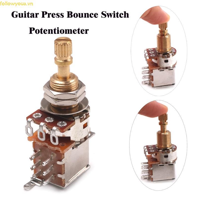 Fol Guitar Switch Núm A500K B500K A250K B250K Báo Chí Điều Khiển Điện Áp