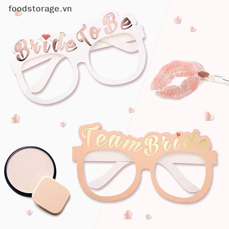 FS Bachelorette Party Paper Glasses Rose Gold White to be Wedding VN