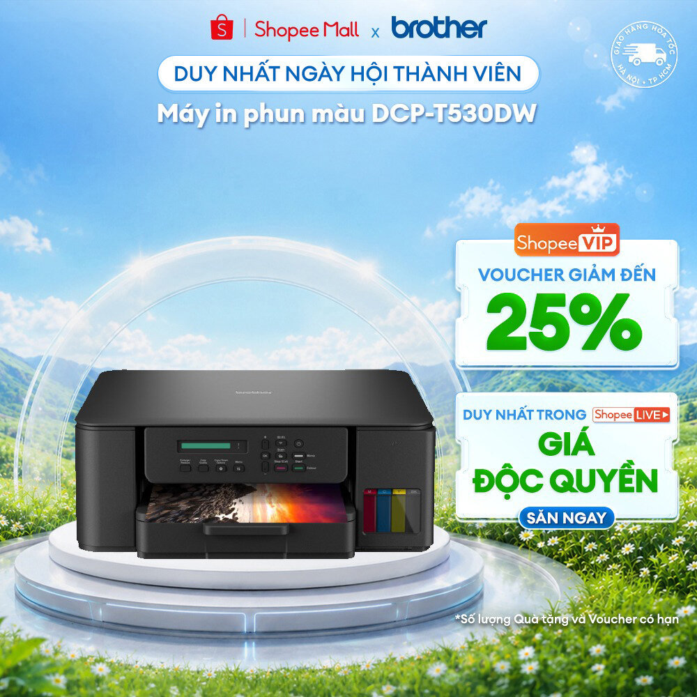 Máy in phun màu đa năng Brother DCP-T530DW