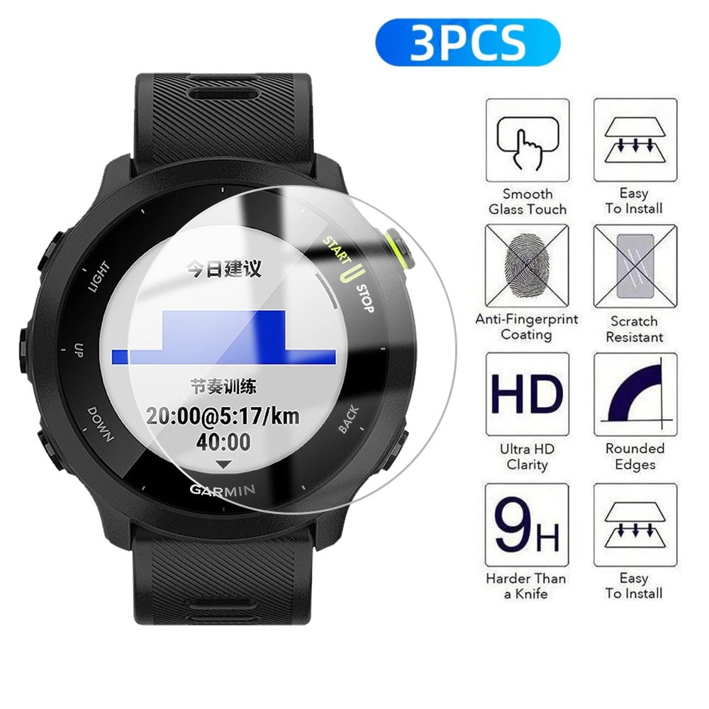 Dành Cho Garmin Venu 3S 3 2S 2 Plus 3 Chiếc Kính Cường Lực Siêu HD Cho Garmin Vivosport Trend Sport 