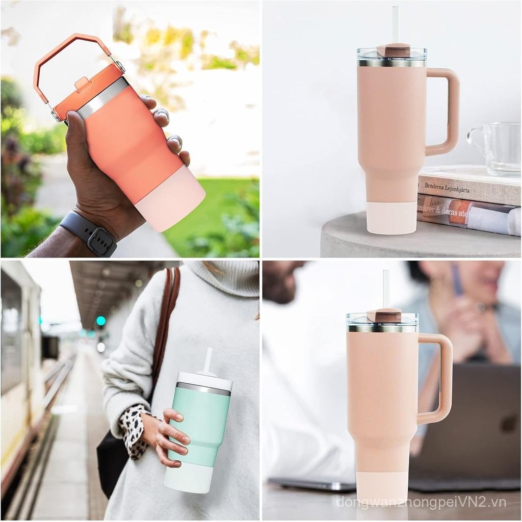 1 Chiếc Boot Silicon Cho Stanley 40 oz Quencher Tumbler, Tay Ly Silicon Cho Stanley IceFlow 20oz 30o