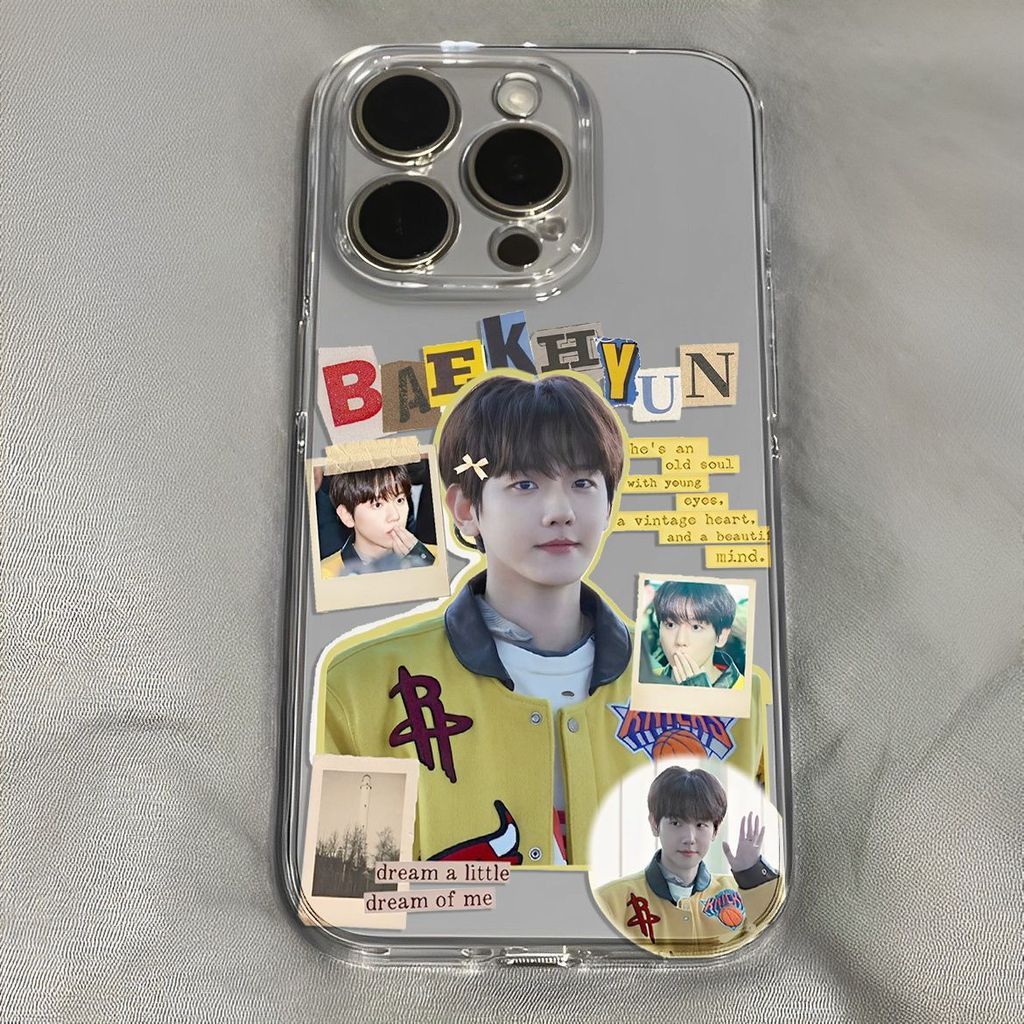 ✨Cửa hàng được đề xuất✨Ốp điện thoại phong cách EXO Side Baekhyun Thích hợp cho Apple 11 Vỏ mềm 13Pr
