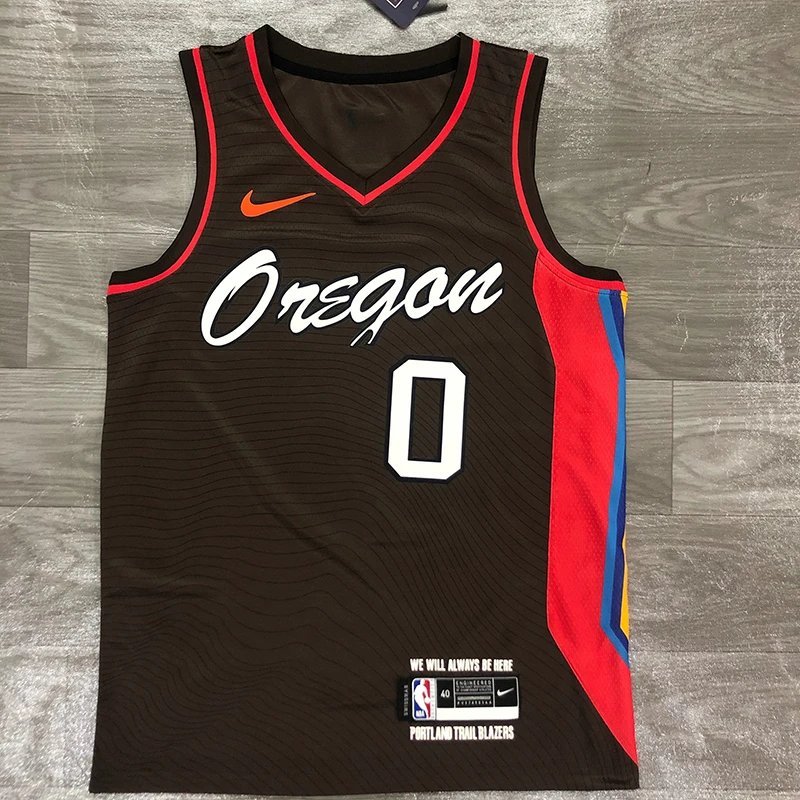 Trailblazers 21 Season City Edition No. 0 Leelaide Jersey Áo Bóng Rổ Nam nba Tùy Chỉnh Áo Nữ Thể Tha