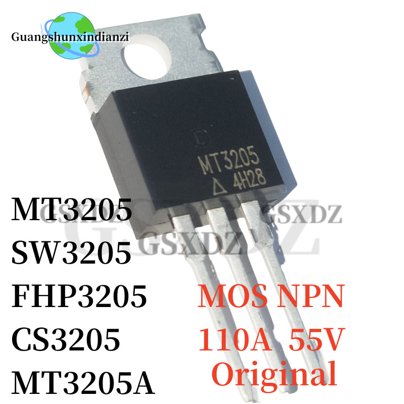 10 piezas / CS3205 FHP3205 SW3205 IRF3205 MT3205 MT3205A CS3205B8 TO-220 110A 55V MOS NPN