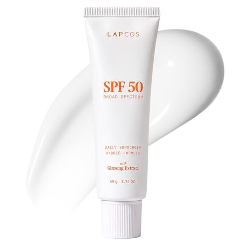 LAPCOS K Beauty SPF 50 Broad Spectrum - Công thức lai chống nắng hàng ngày với chiết xuất nhân sâm &