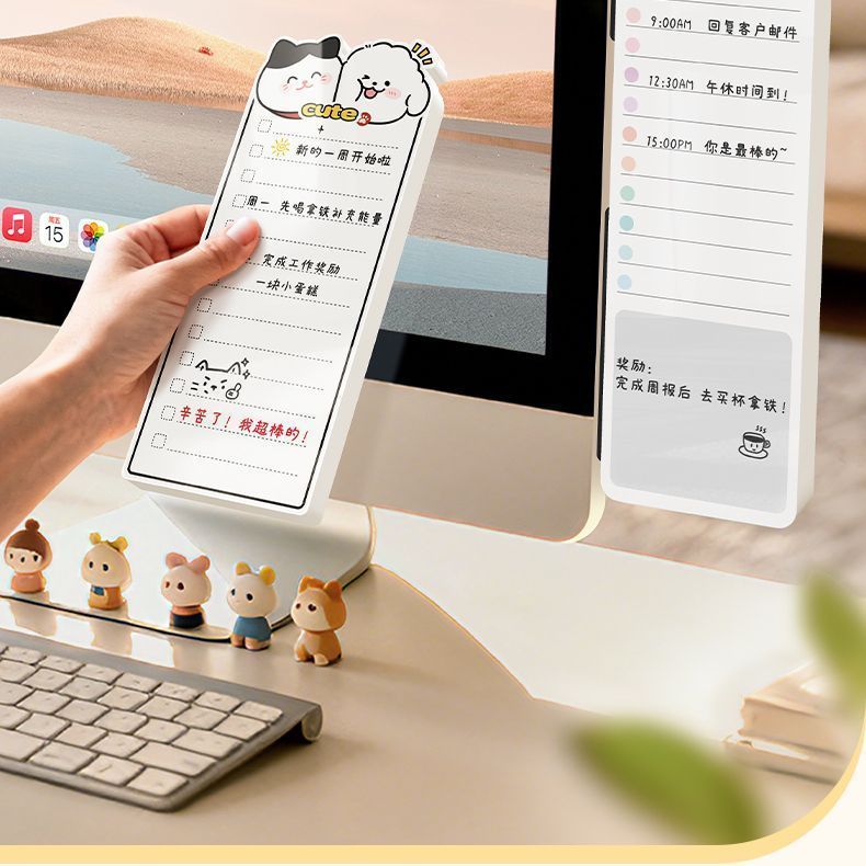Màn hình máy tính Màn hình bên Bảng tin từ tính Hai mặt Bảng trắng có thể ghi lại Ghi nhớ Nhắc nhở G