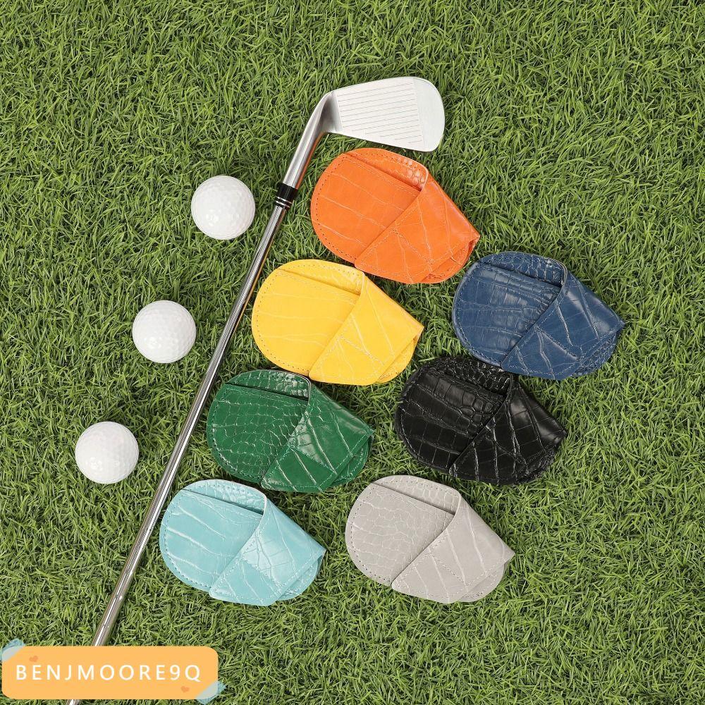 BENJMOORE9Q Golf Iron Headcover, Da PU Họa Tiết Cá Sấu Golf Club Head Cover, Thiết Bị Tập Chống Bụi 
