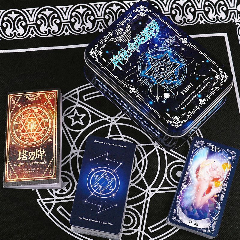 Thẻ Tarot Trọn Bộ Người Lớn Cổ Điển Bí Ẩn Tarot Solitaire Board Game Carlo Card Solitaire Comics 26 