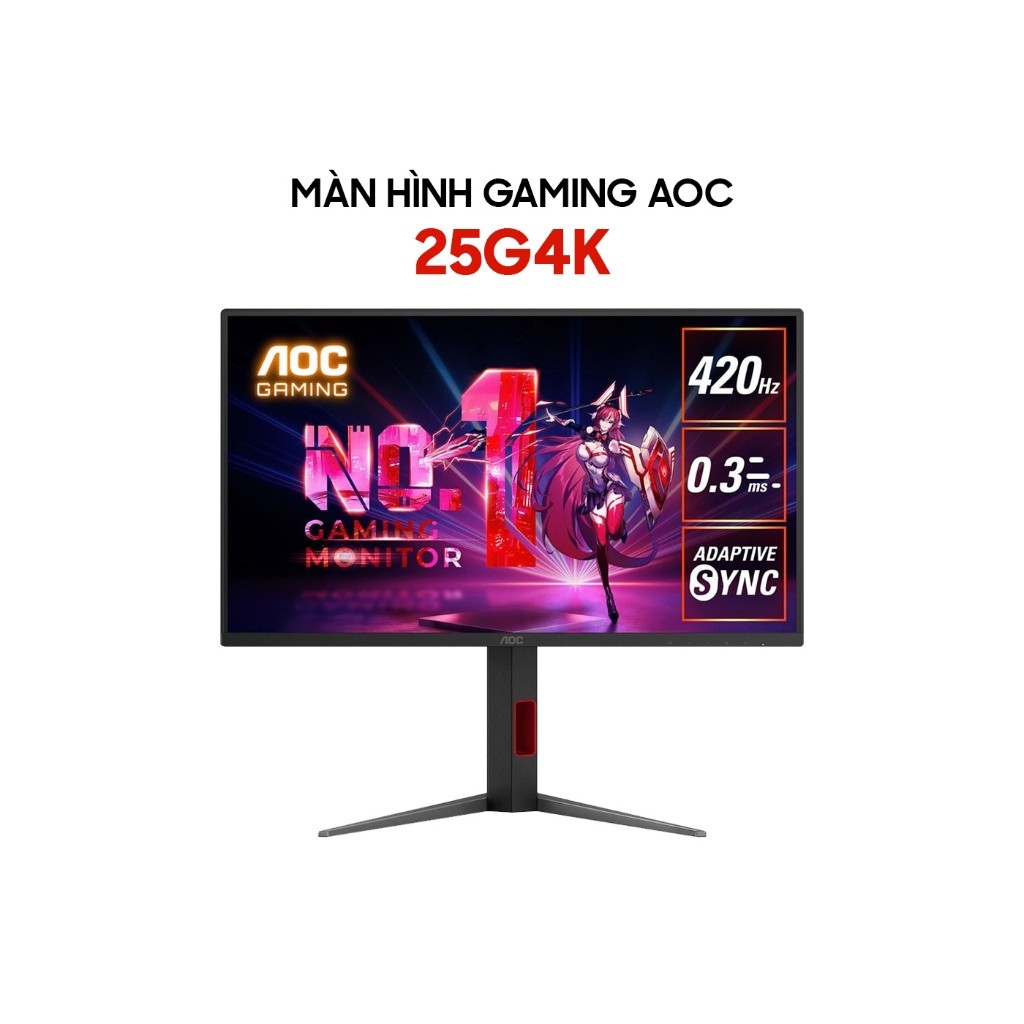 [CÓ VAT] Màn Hình Gaming AOC 25G4K 24.5 Inch Full HD 420Hz Fast IPS