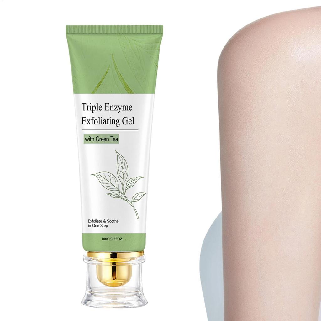 Triple Enzyme Face Scrub Gel Gentle Plant Extract Brightening Smoothing Hydration Face Gel kiodvn