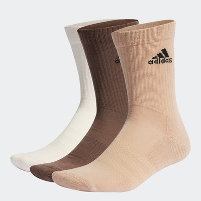 adidas Lifestyle & Basketball Cushioned Crew Socks 3 Pairs Unisex White IC1315