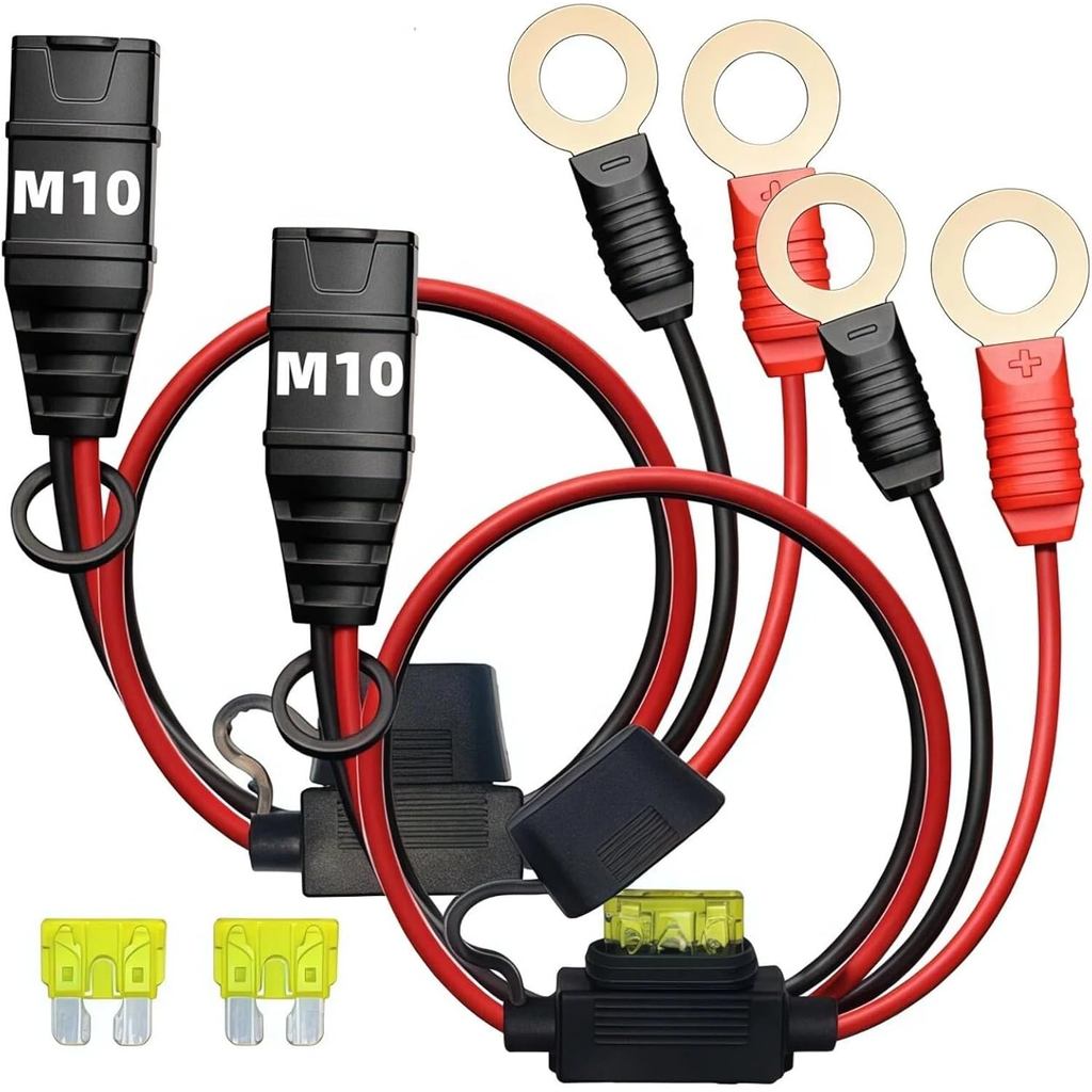 (2PK) Thay Thế Cho Cáp Sạc Pin Noco GC008 X-Connect M10 (3 / 8in) XL Dây Thiết Bị Đầu Cuối Dây Phù H