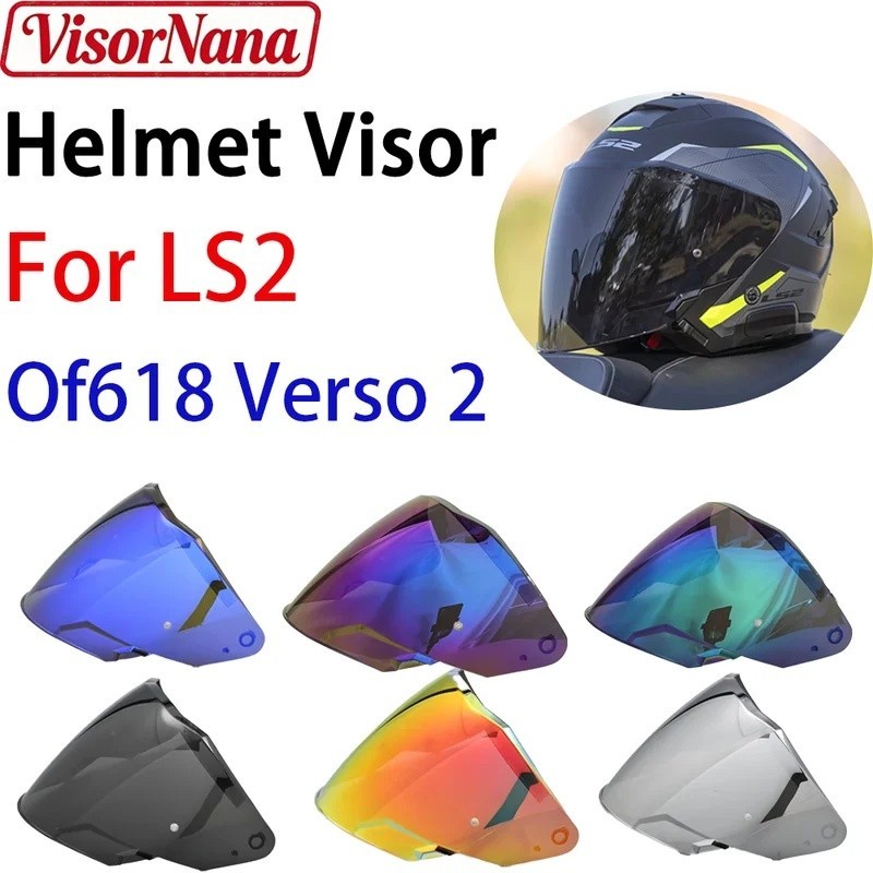Dành cho ống kính che mũ bảo hiểm xe máy Ls2 Of618 Verso 2