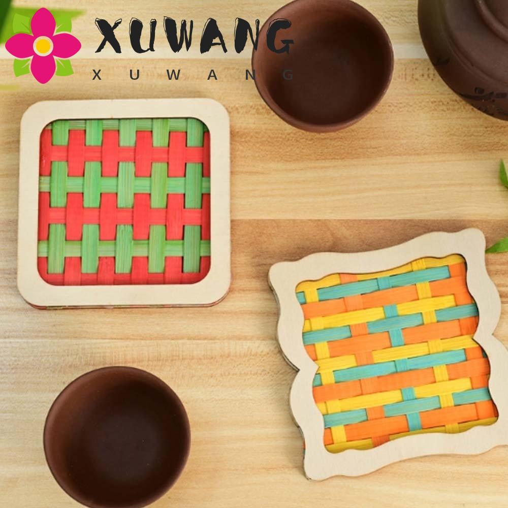 XUWANG Bamboo Coaster DIY Eco-Friendly Creative Art Craft Team Building