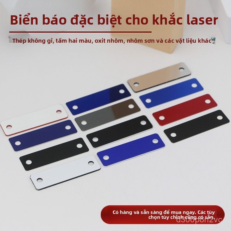 Bảng tên nhựa kỹ thuật trống khắc laser 50x15 bảng chỉ dẫn tủ điện chất lượng cao