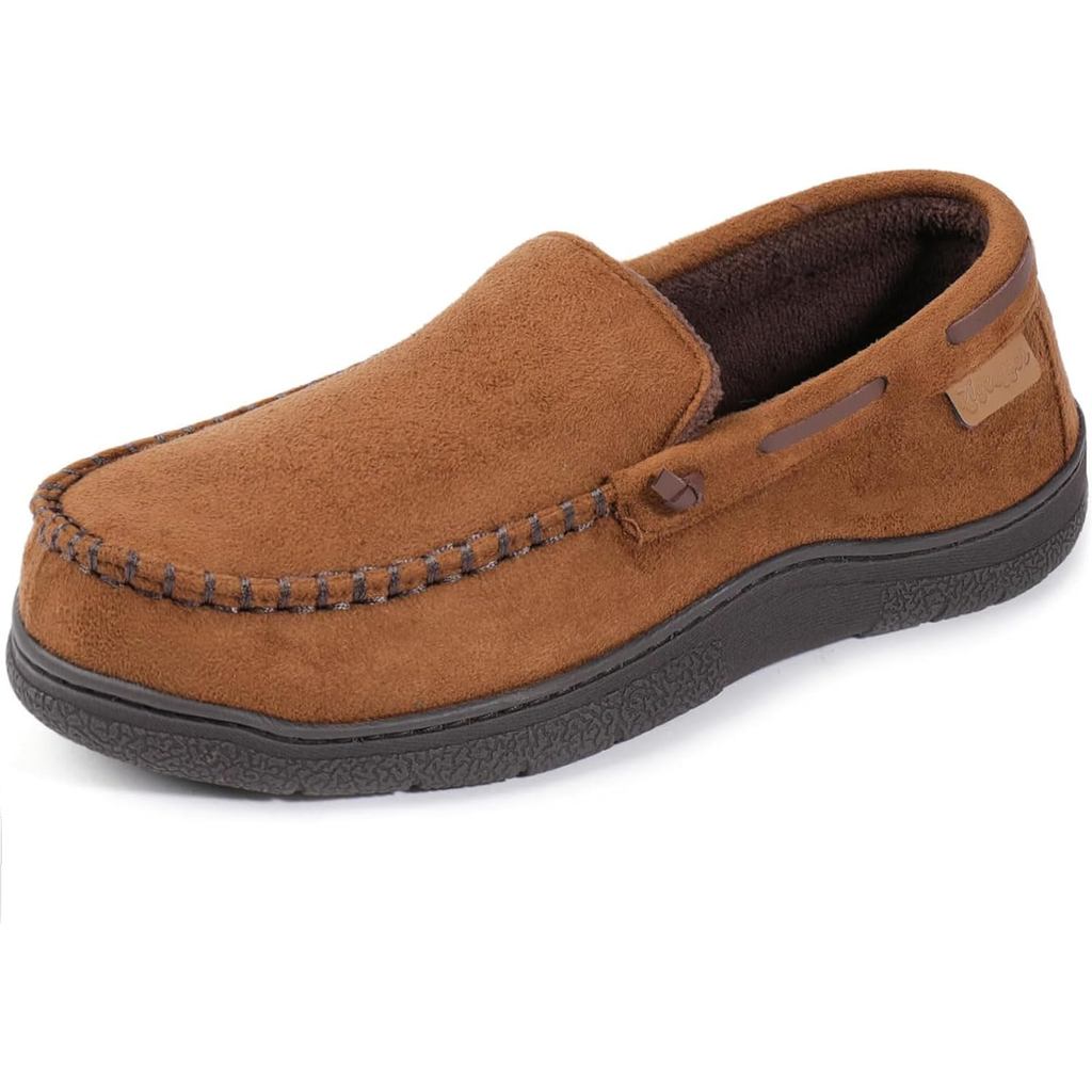 Dép Moccasin Nam Memory Foam House Giày, Dép Loafer Ấm Áp Trong Nhà Và Ngoài Trời