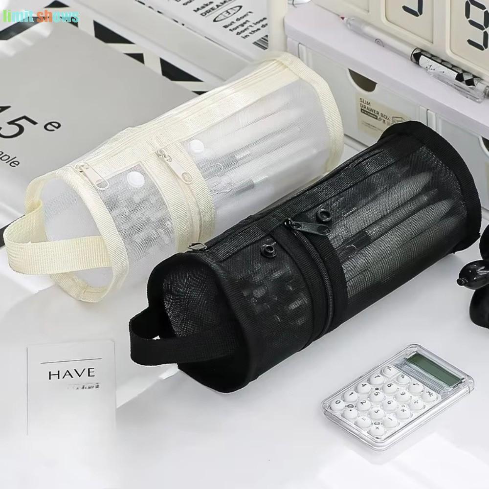 limit shows GIỚI HẠN SHOWS Hộp đựng bút chì, Hộp đựng bút chì hình trụ lưu trữ trong suốt 2 trong 1,