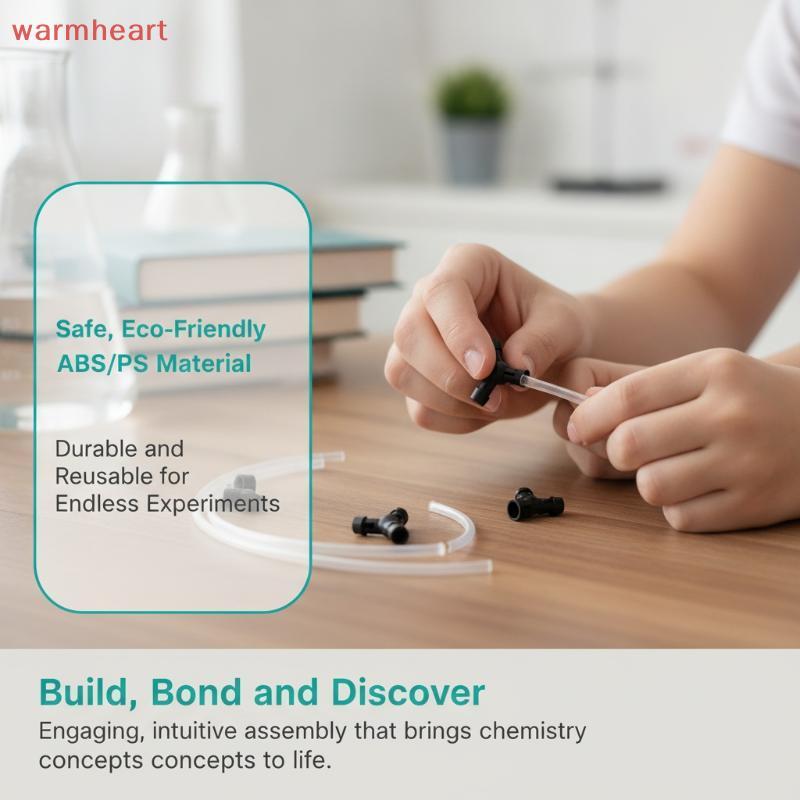 (warmheart) STEM Educational C60 Fullerene Tensegrity Kit DIY 3D Lắp ráp Cấu trúc Sti Thí nghiệm kho