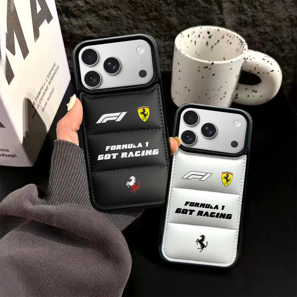 Street Classic Ferrari Down Jacket Puff Case Vỏ Điện Thoại Thích Hợp Cho iPhone 17ProMax 17air 16Pro
