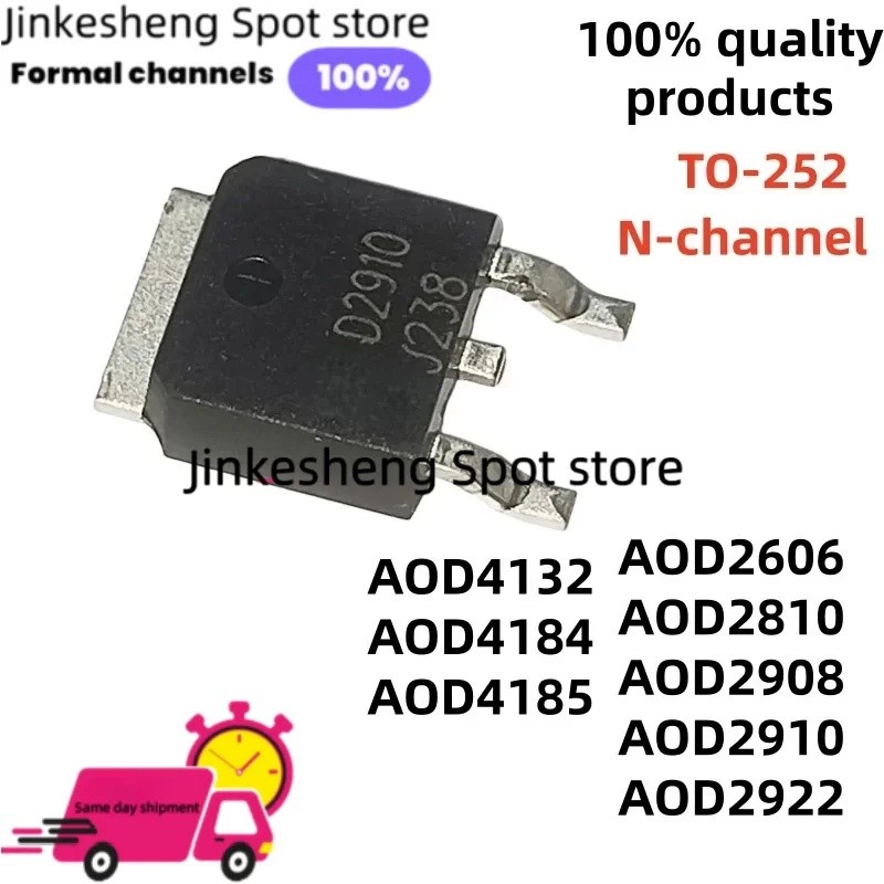 5 Miếng AOD2606 AOD4184 AOD2910 AOD2922 AOD4132 AOD4185 AOD2810 AOD2908 TO-252 D2908 D2910 D2606 D28