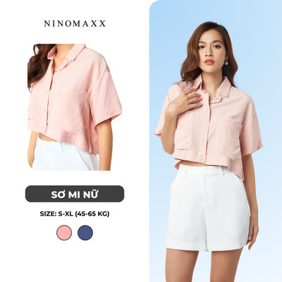  Áo Sơ Mi Nữ Croptop Tay Ngắn Vải Moda N&M NINOMAXX 2104117