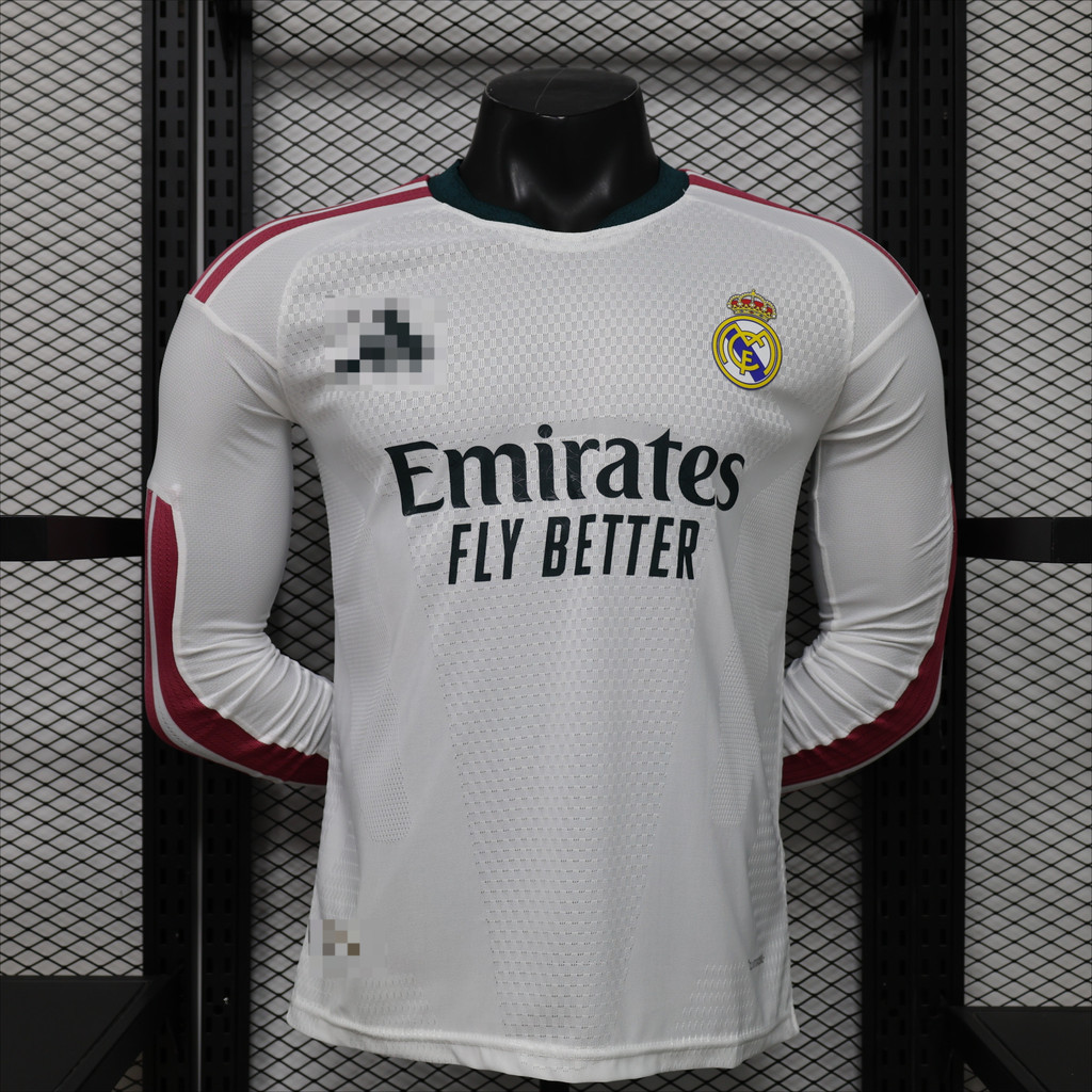2026 2027 Real Madrid Home Player Edition Bóng đá dài tay AAA + Jersey