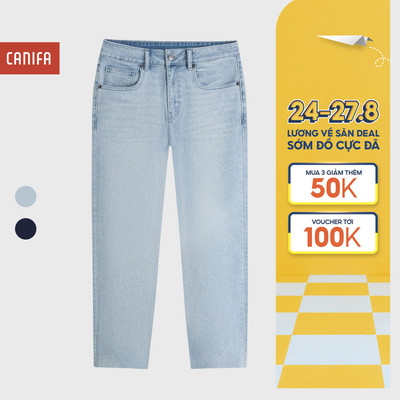 Quần jeans nữ dáng suông ống đứng CANIFA ống đứng 6BJ26S003