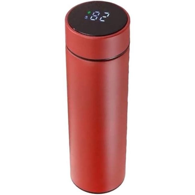 Double Wall Vacuum Flask, LED Temperature Display, 500 mL Stainless Steel Smart Water Bottle, Insula