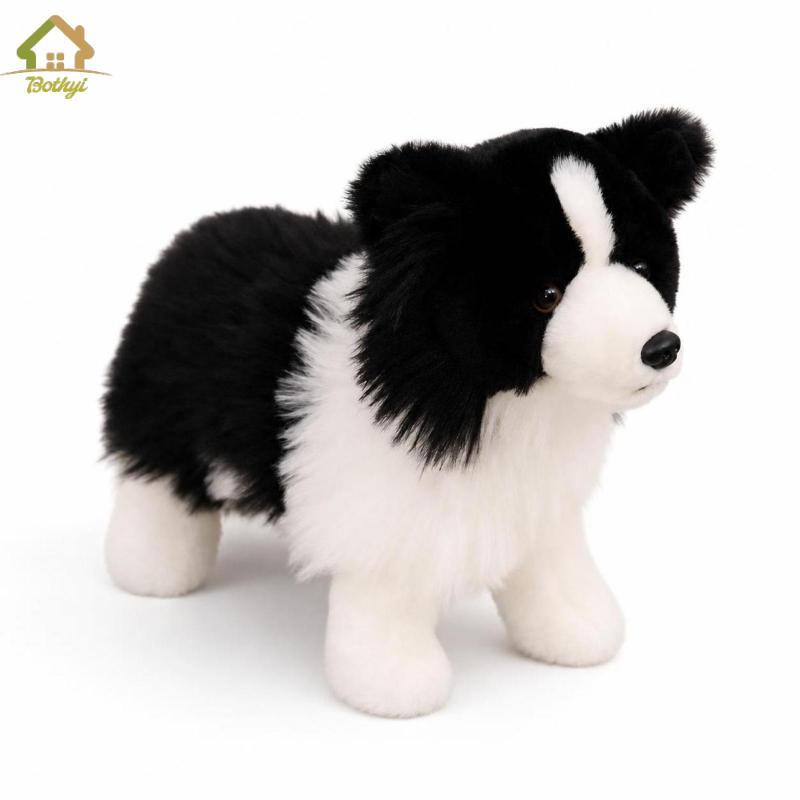 Chó nhồi bông Border Collie Border Collie Border Soft Border Collie Đồ chơi nhồi bông động vật nhồi 
