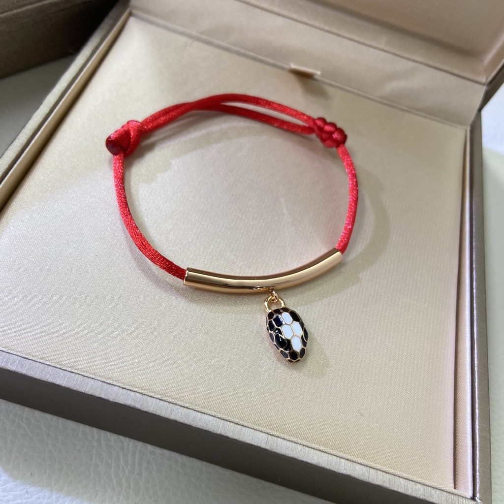 77NR New Year's Gift Rope for Lover, Snake Head Red Bracelet