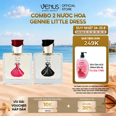 [MUA 1 TẶNG 1] Combo Nước hoa Nữ Gennie Little Red + Black Dress 50ml
