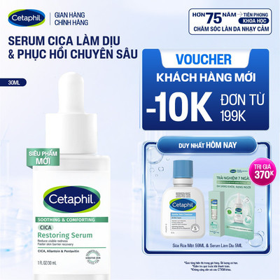 Serum tinh chất phục hồi chuyên sâu Cetaphil Soothing & Comforting Cica Restoring Serum 30ML