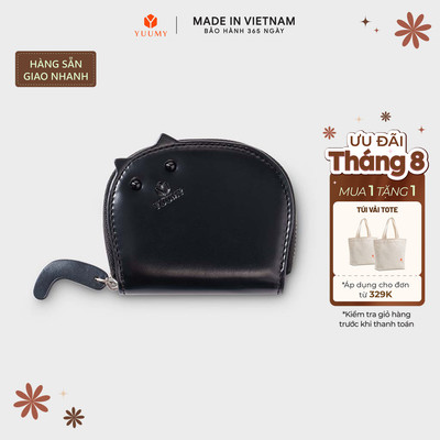 Ví Yuumy (Thời trang nữ mặt mèo cute mini - Ví da Smooth YV113)