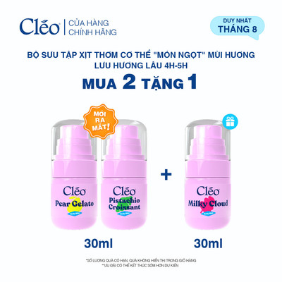 [MỚI RA MẮT] Combo 2 Xịt Thơm Toàn Thân Body Mist Cleo Năng Động và Đáng Yêu 30ml