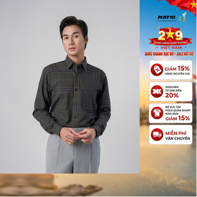 Áo Sơ mi nam dài tay May 10 form RegularFit mã 010125131 AK562