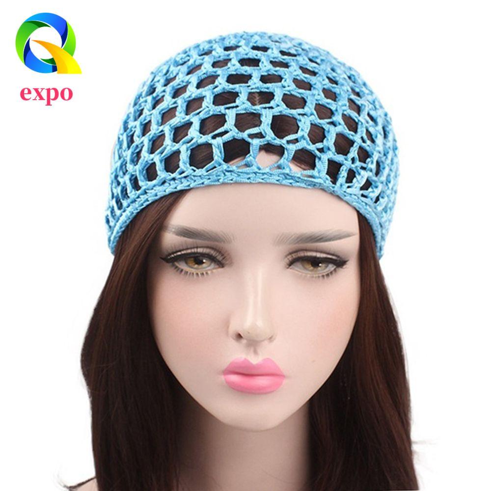 expo limit EXPO LIMIT Snood Nữ Handmade Nhiều Màu Che Đêm Turbans Mũ Lưới