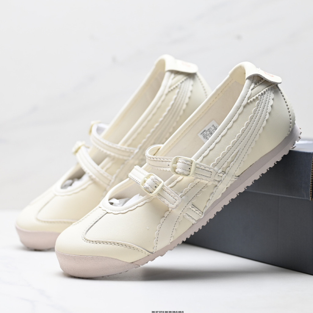 Patou x Onitsuka Tiger MEXICO 66 BALLERINA TRẮNG / COTTON CANDY thích hợp cho giày thông thường đa n