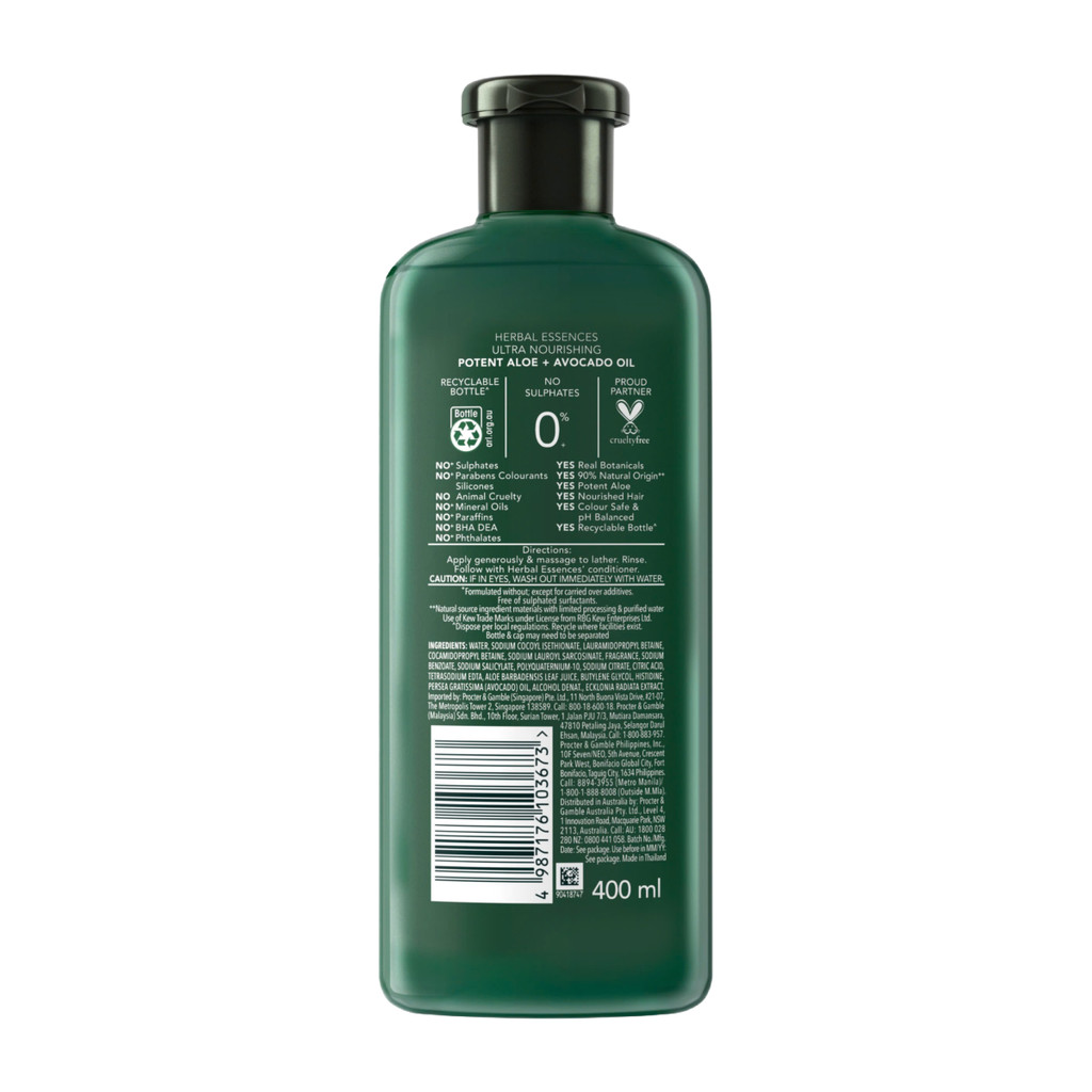 Dầu gội Herbal Essences bơ & lô hội 400ml - 03673