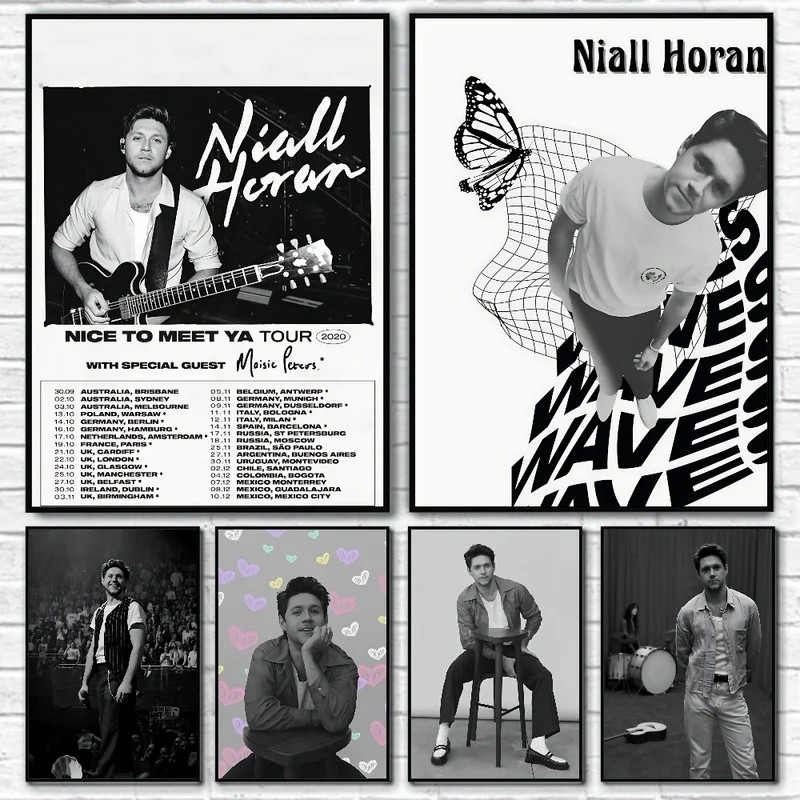 1PC Niall Horan Pop Ca Sĩ Poster Nhà Cà Phê Thanh Phòng Trang Trí Tường