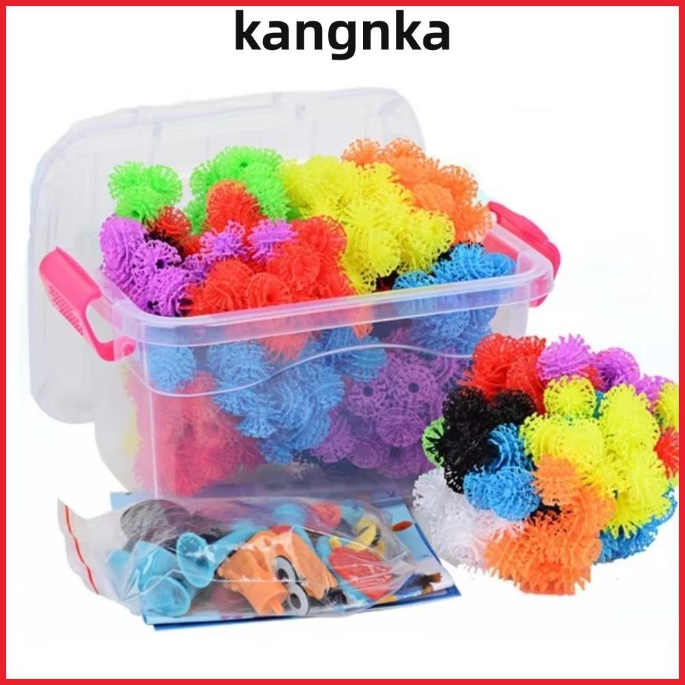 KANGNKA Thorn Balls, DIY Assembly Đồ chơi bóng dính linh hoạt, Đồ chơi xây dựng sáng tạo DIY Puffer 