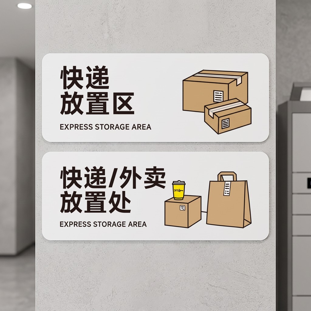 Express Place Area Signs Takeaway Place Signs Vui lòng lưu trữ ở đây Dấu hiệu Mặt hàng Nơi lưu trữ t