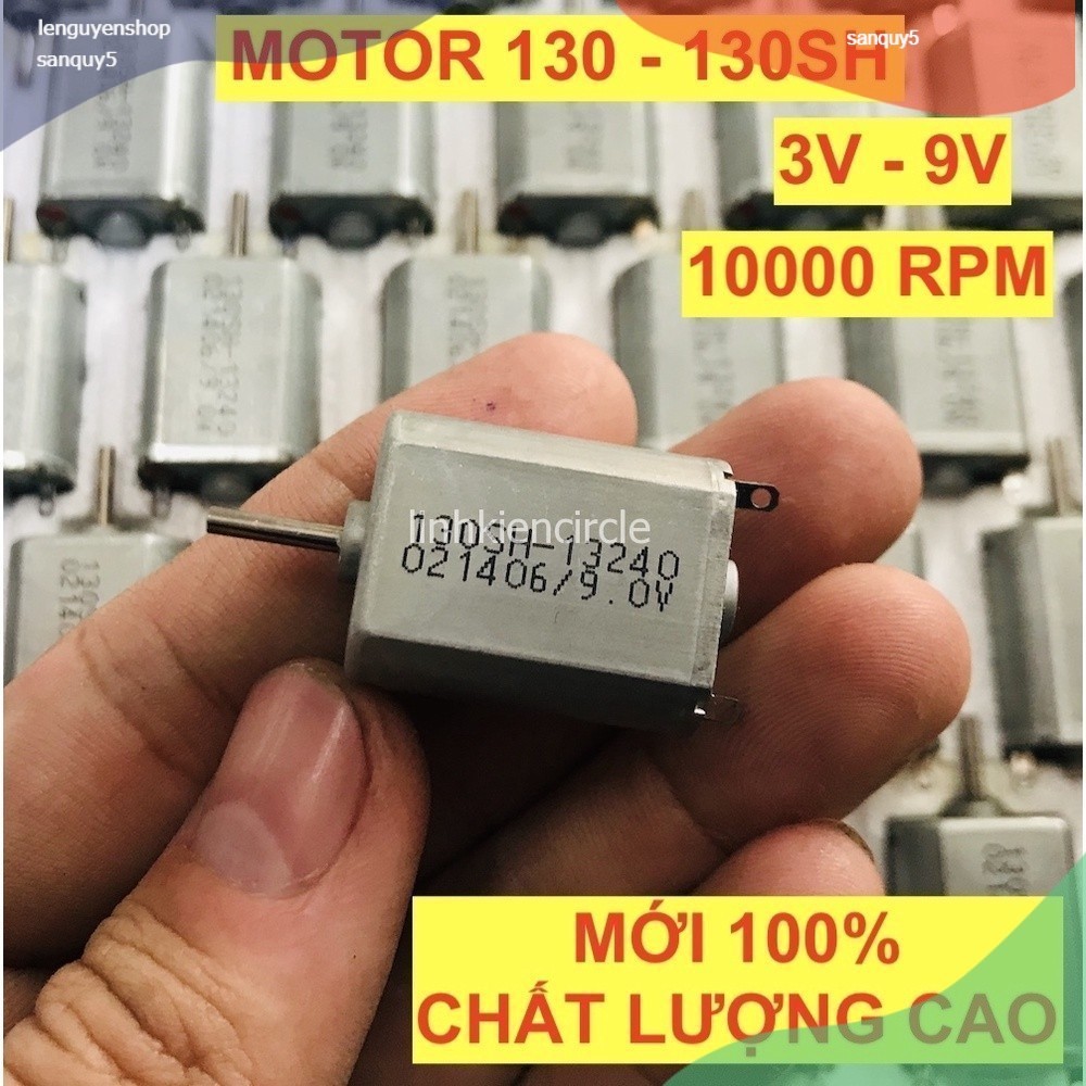 [HCM]Motor mô tơ 130 mã 130SH 3V - 9V tốc độ 10000 RPM tiết kiệm điện chất lượng cao - LK0114